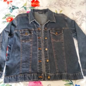 Chico's Size 2 LARGE (size 12) Classic Denim Jean Jacket